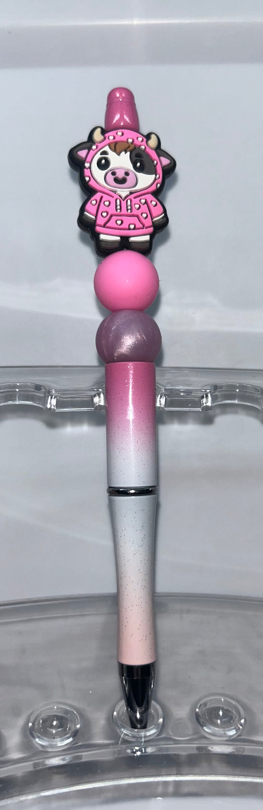 Highland Cow Baby Pink Ombre Pen