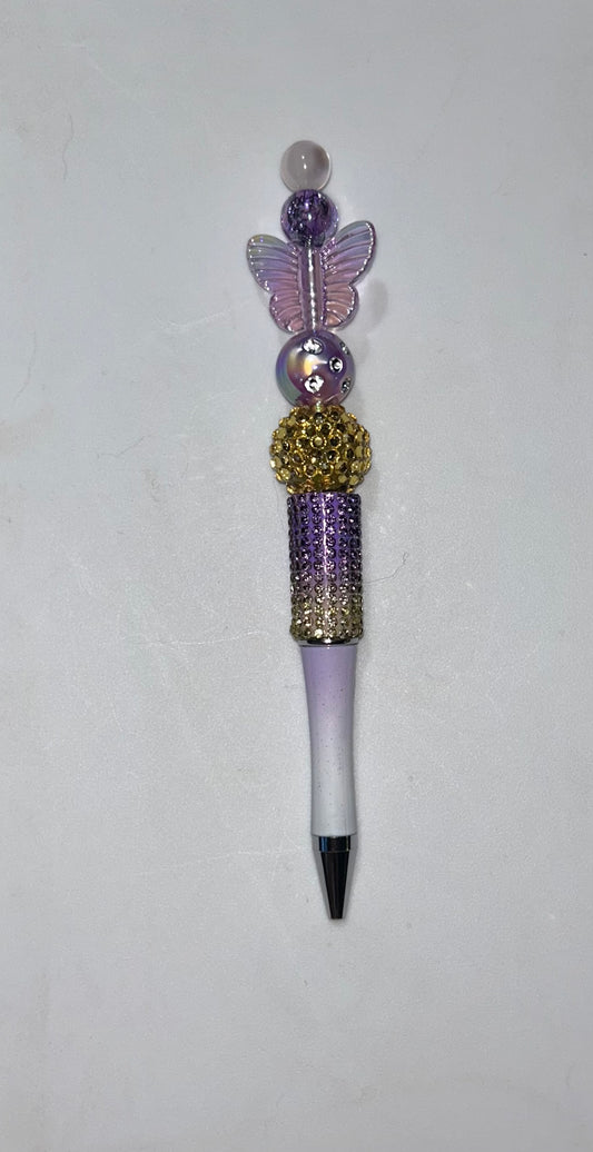 Purple Butterfly Purple Ombre Bling Pen