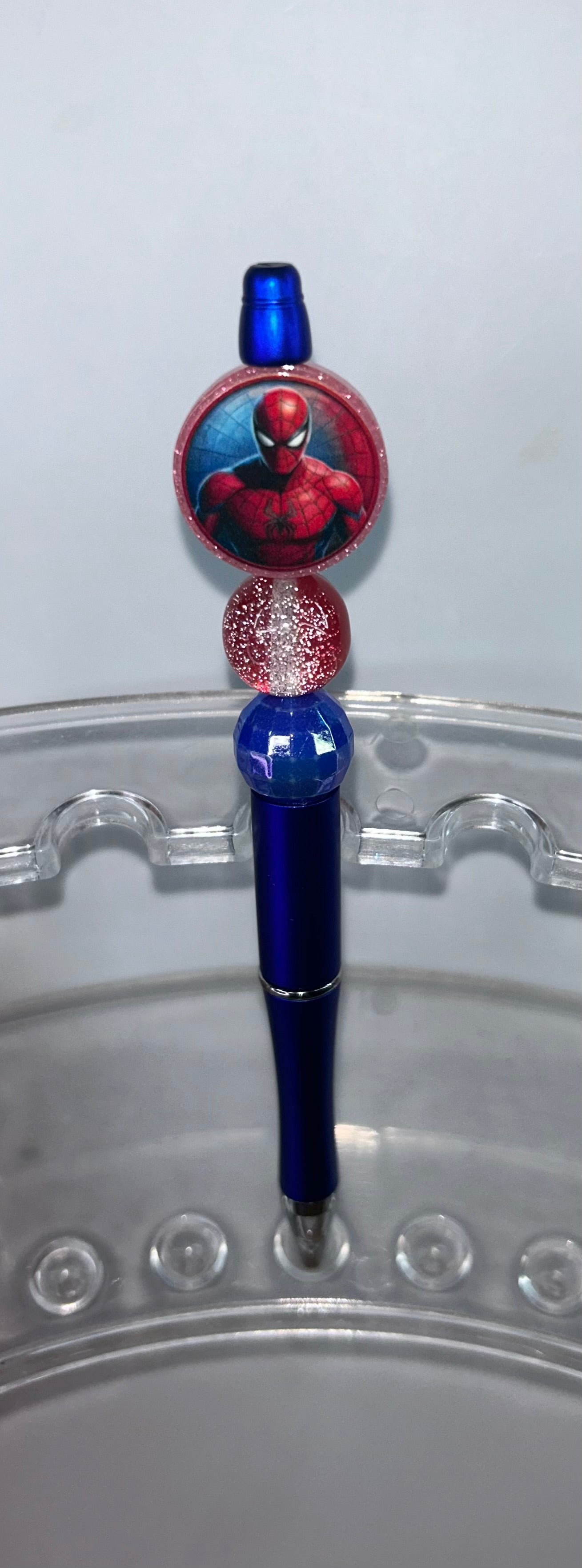 Acrylic Spiderman Royal Blue Pen
