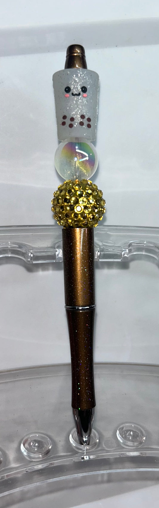Tea cup Clear Brown Pen