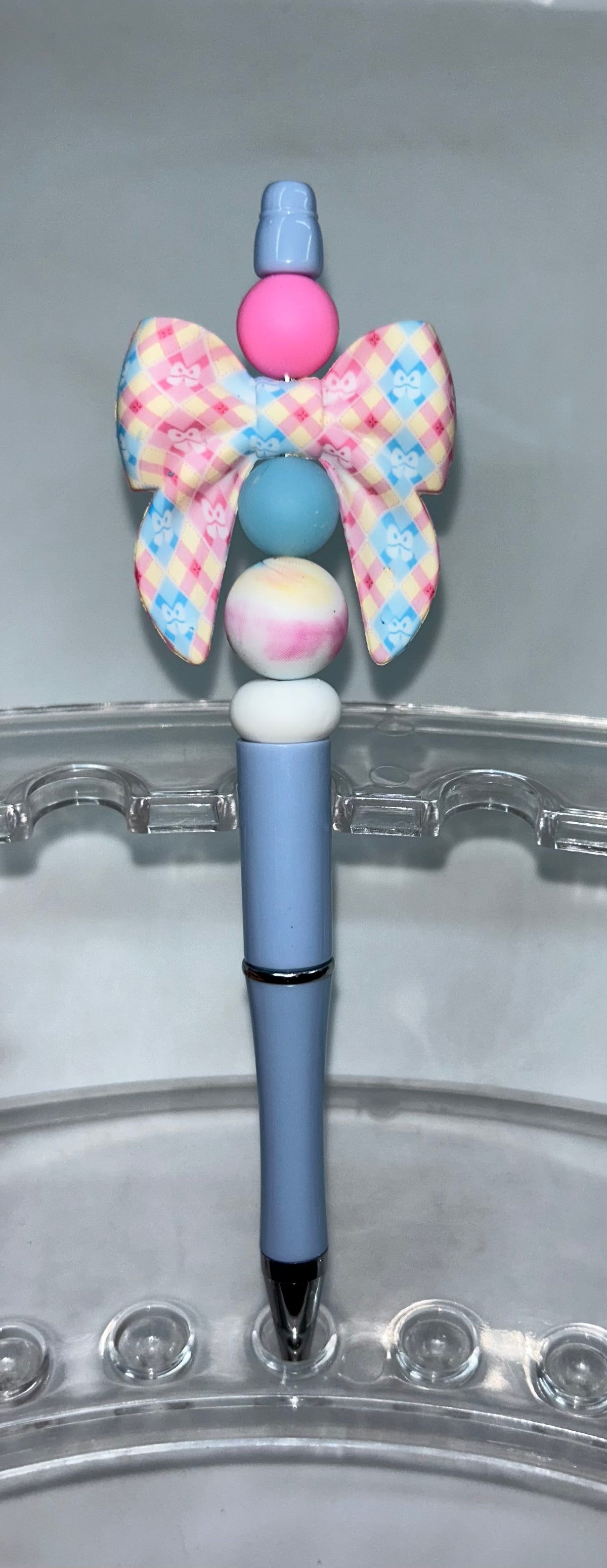 Owl Bow Blue Pen