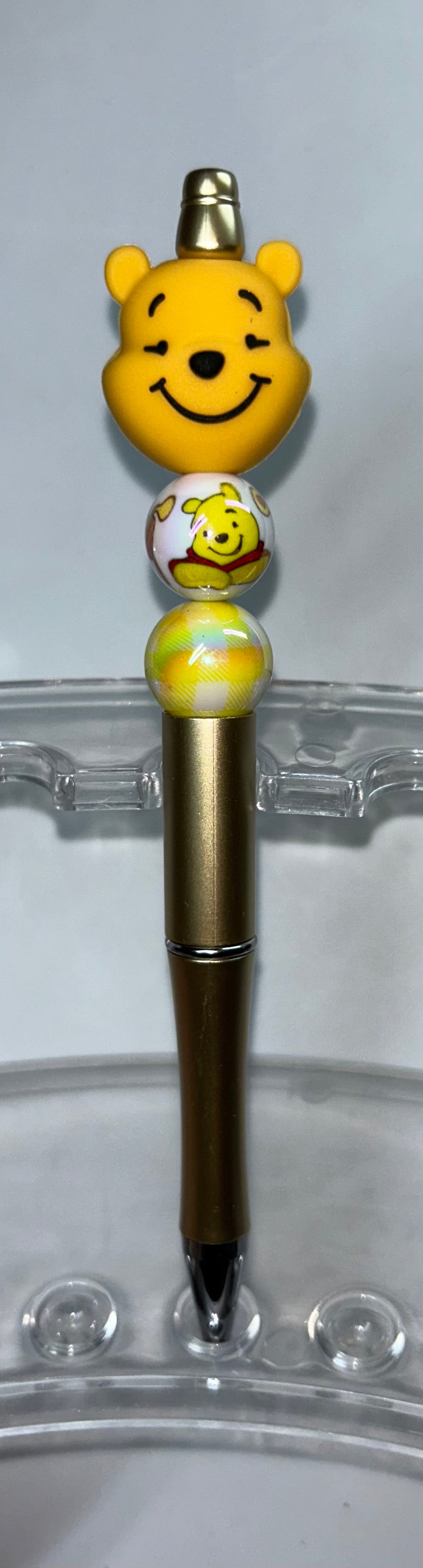 Pooh Head Gold Pen