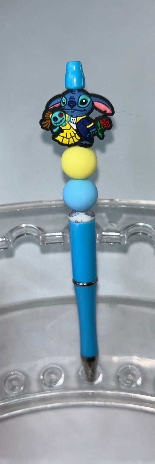 Stitch and Doll Blue Pen