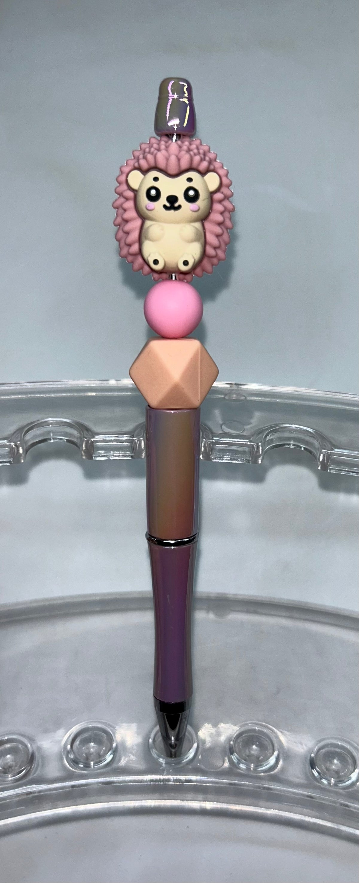 Pink Hedgehog pink Pearl Pen