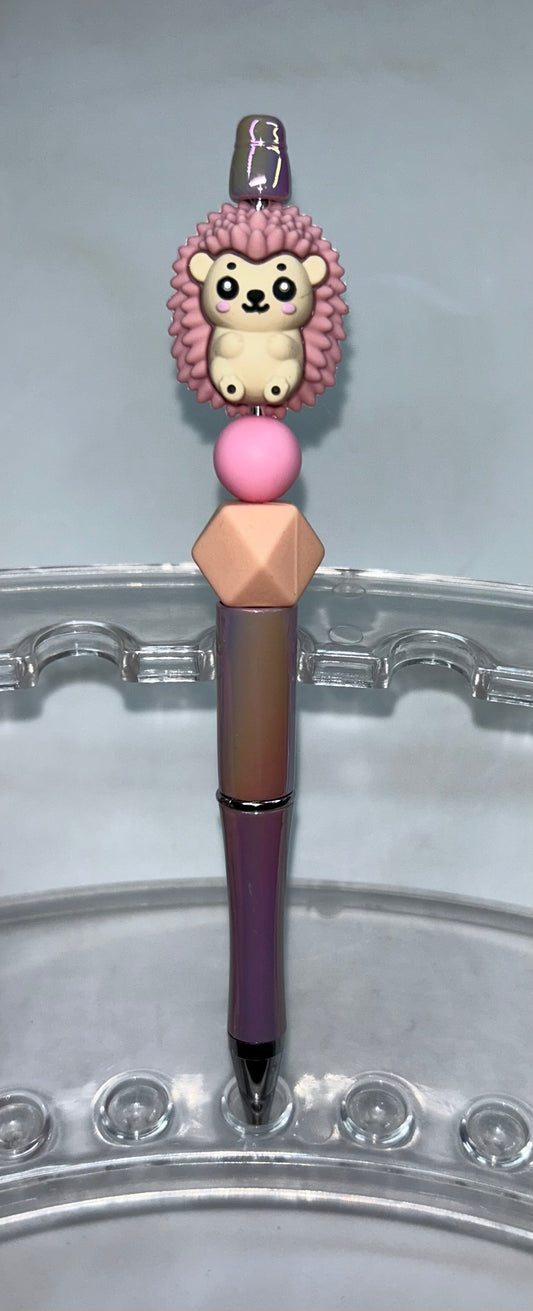 Pink Hedgehog pink Pearl Pen
