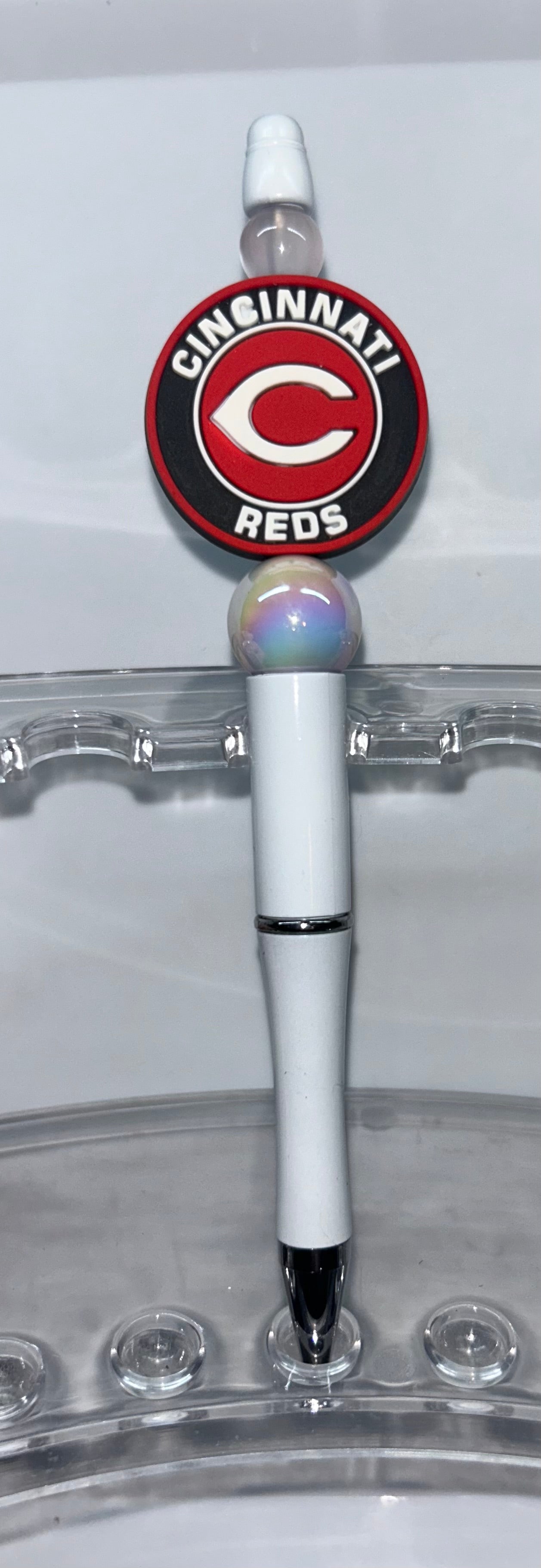 Cincinnati Reds Round White Pen