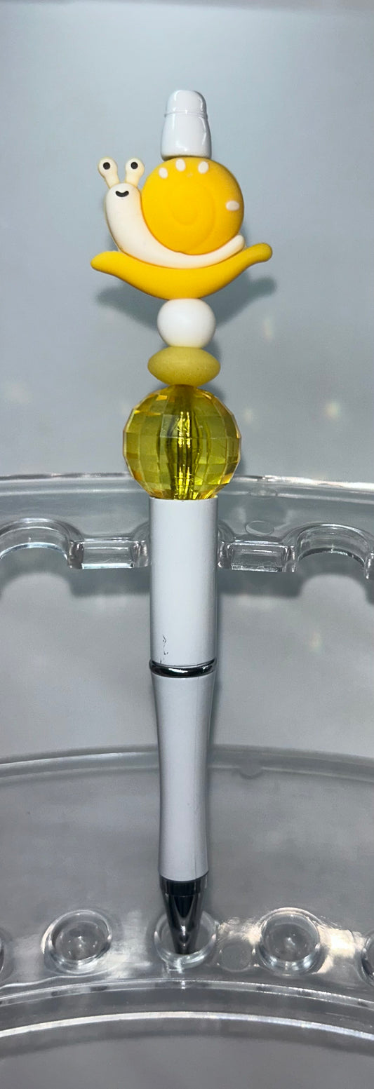 Yellow Snail White Pen