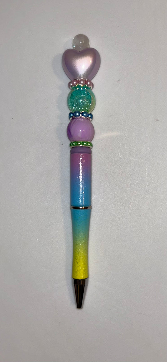 Pink Heart Rainbow Ombre