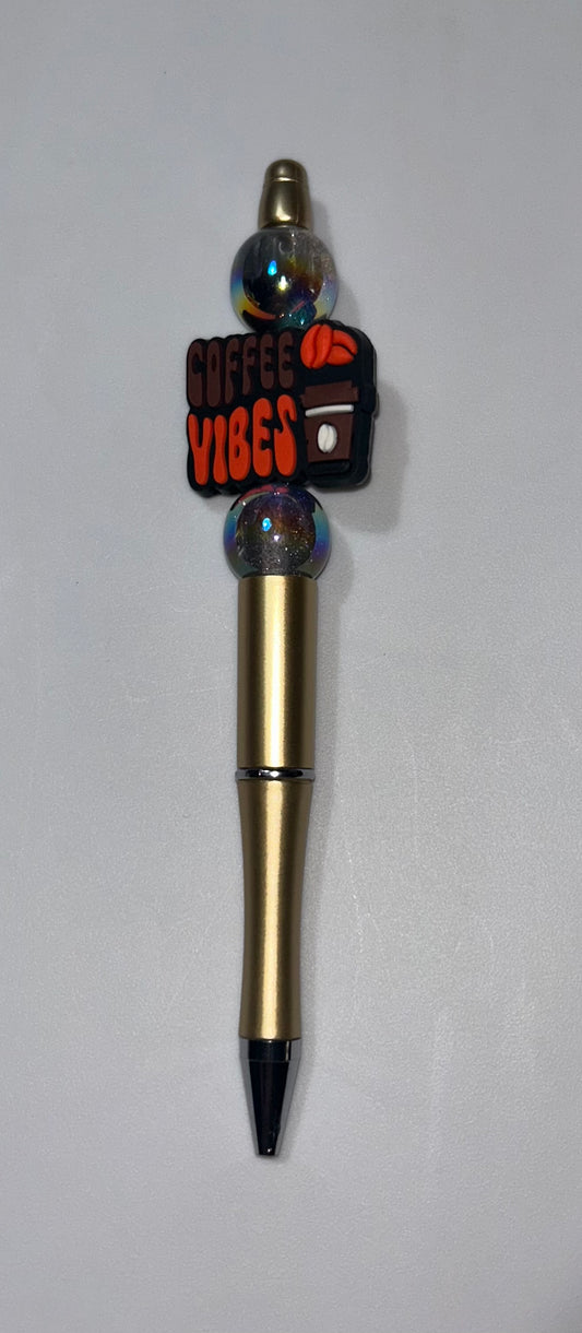 Coffee Vibes Gold Pen