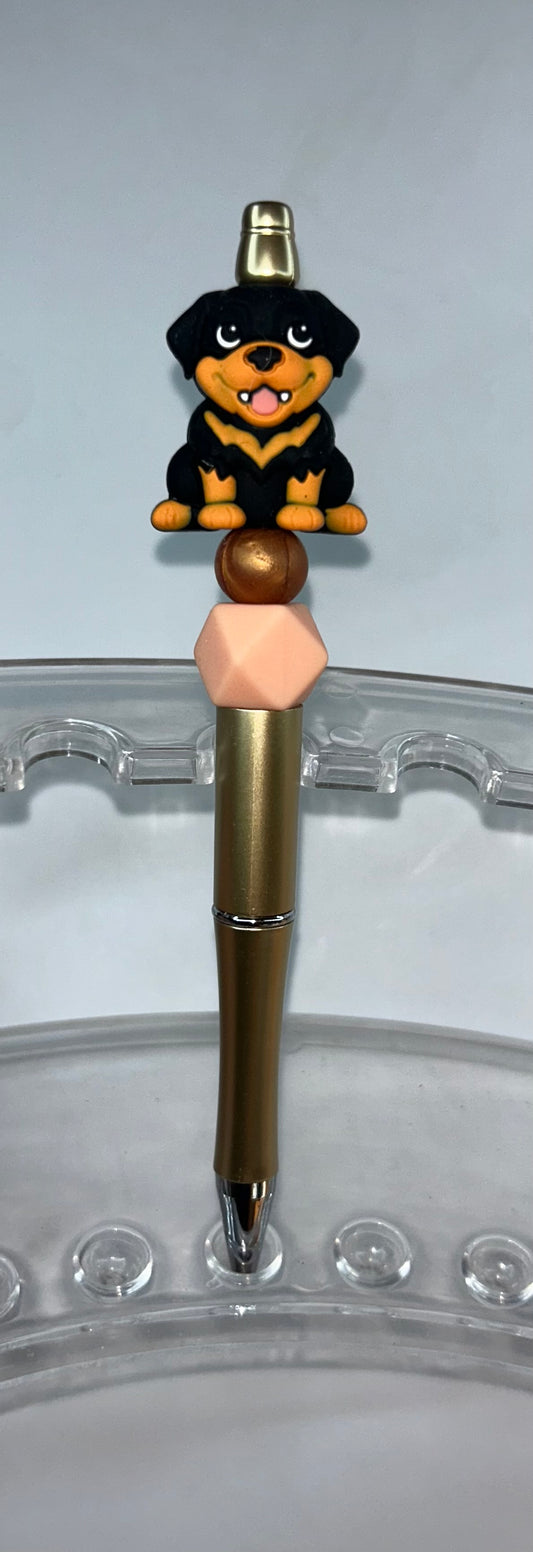 Rottweiler Gold Pen