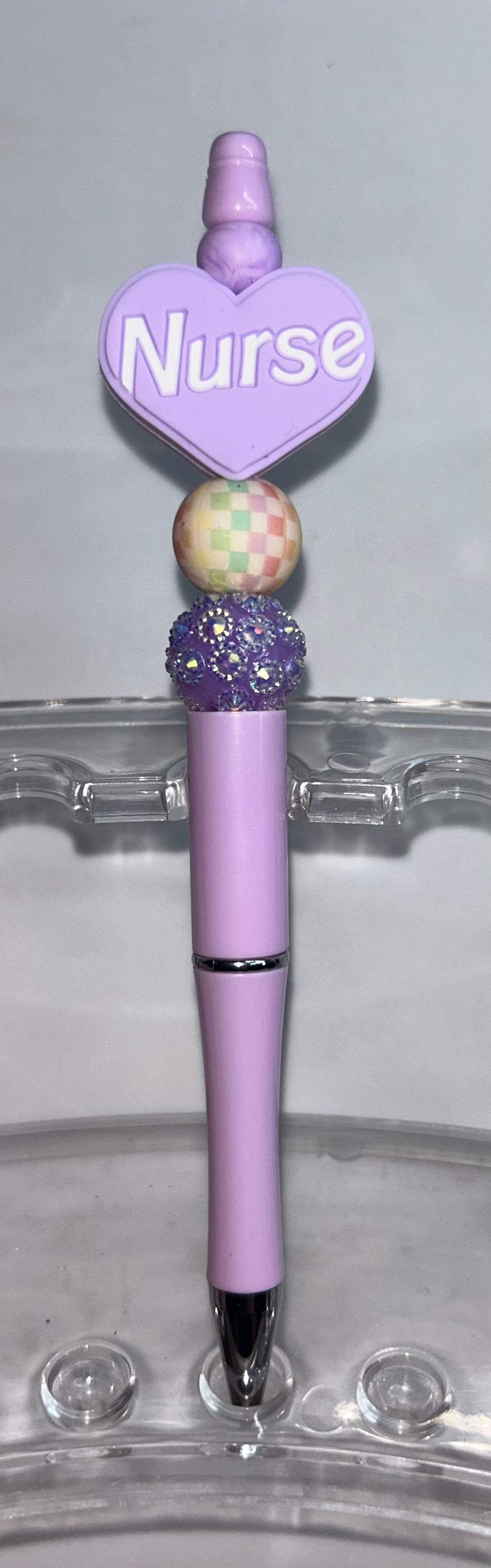 Purple Nurse Heart Light Purple Pen