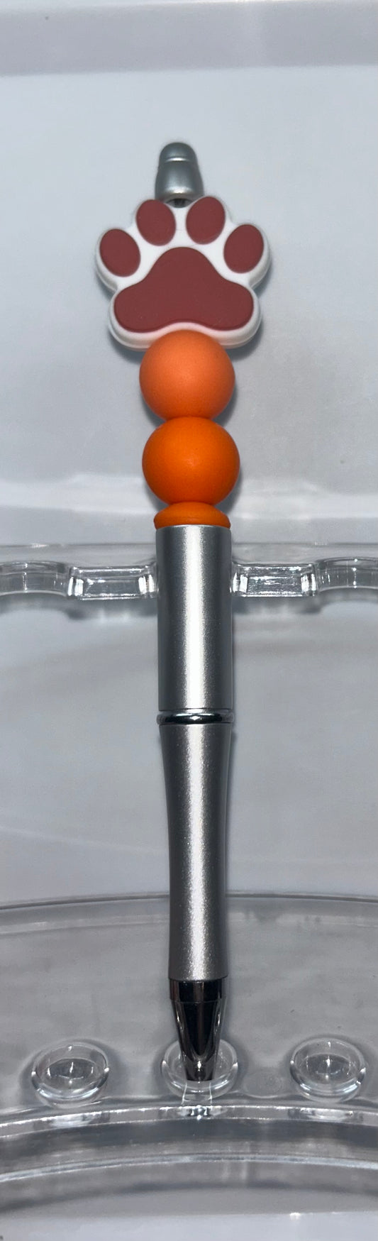 Paw Print Silver Pen
