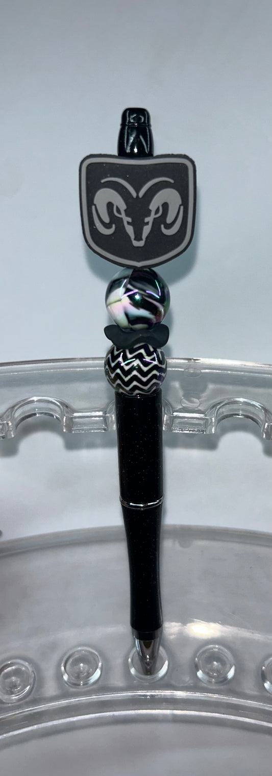 Dodge Ram Symbol Black Pen