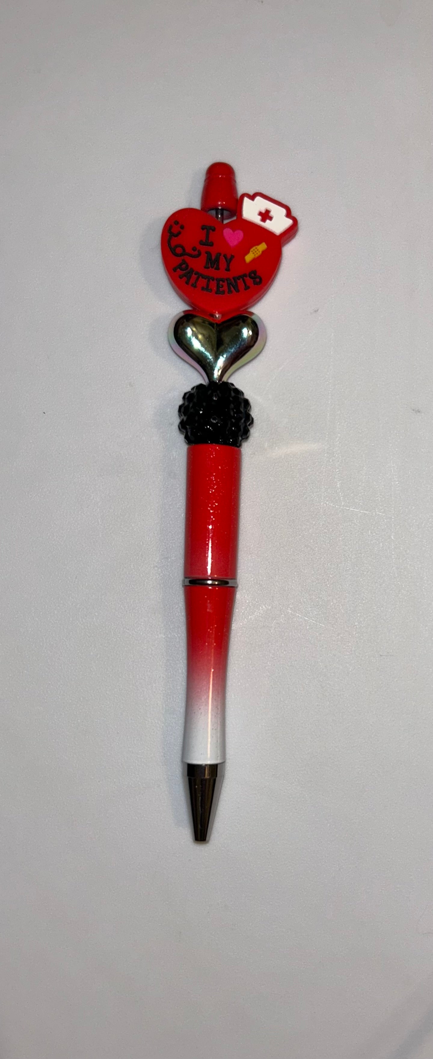 I Heart My Patients Red Ombre Pen