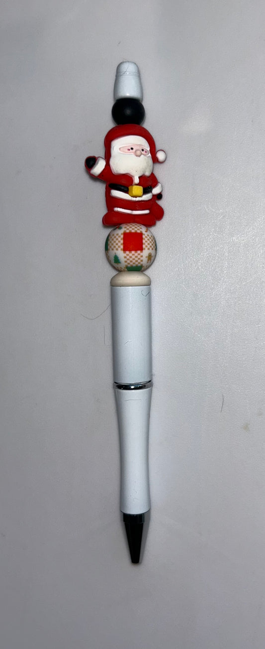 Santa Waving White Pen