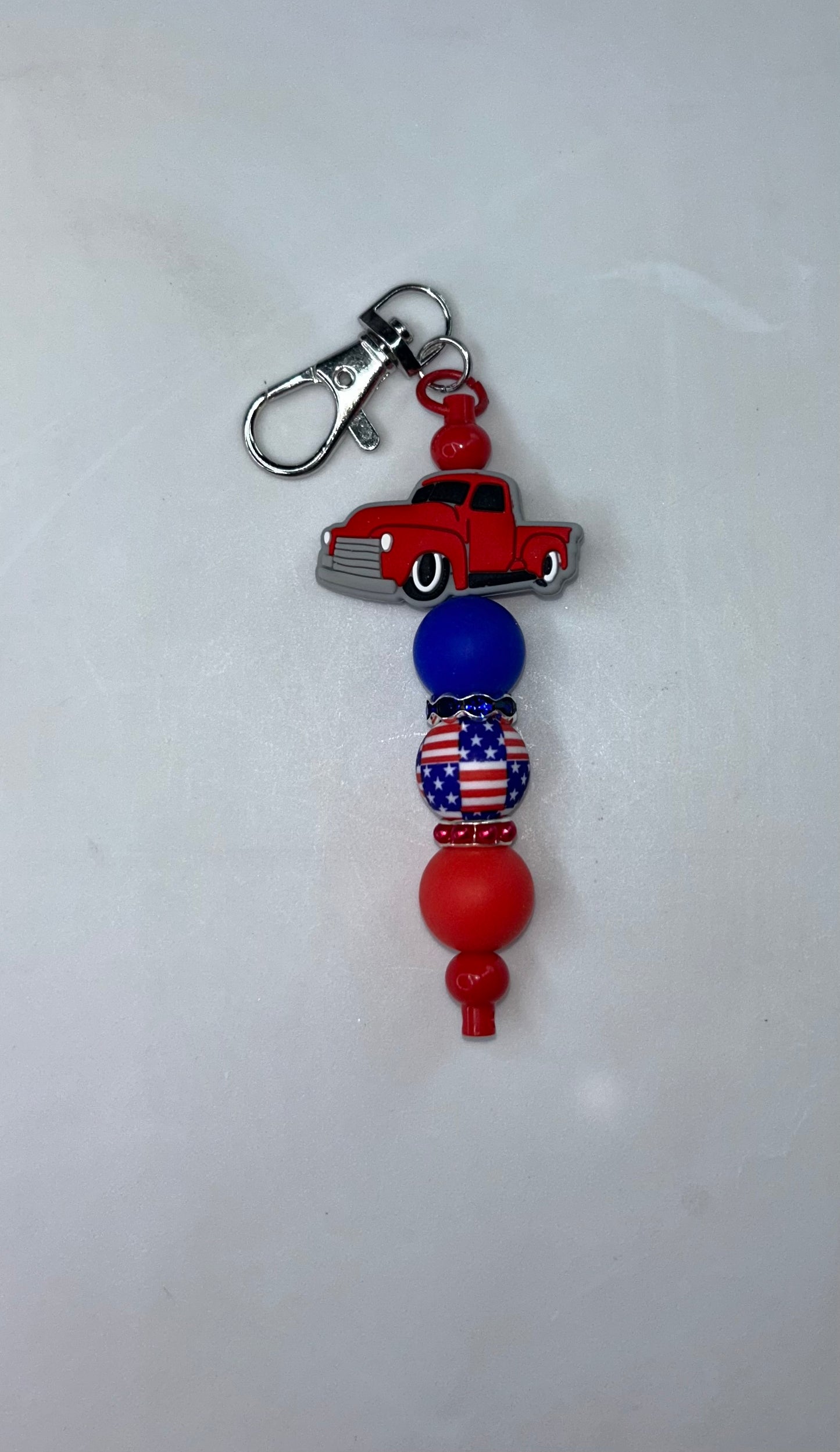 Red Truck Key Chain