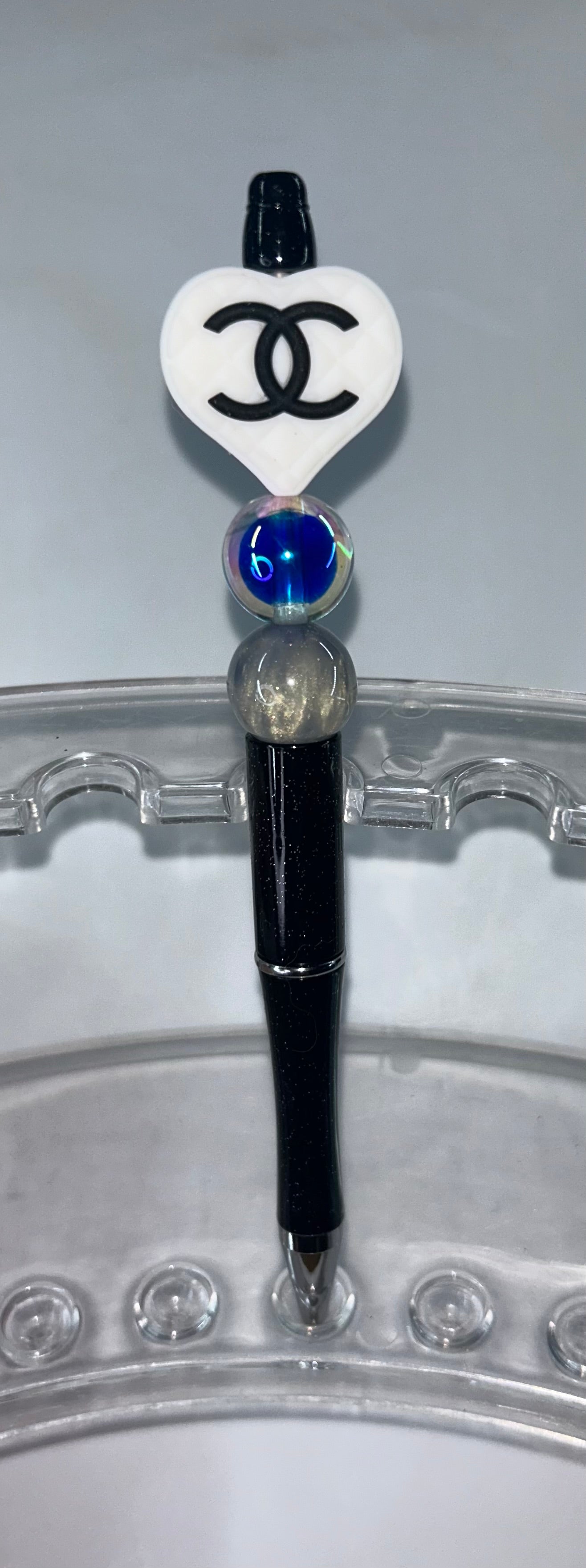 Chanel Heart Black Pen