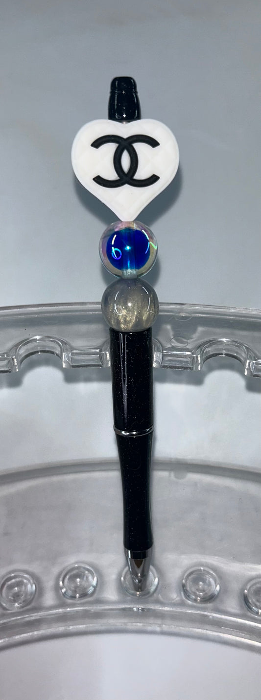 Chanel Heart Black Pen