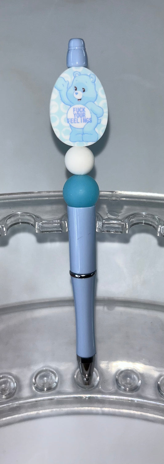 F!@# Your Feelings Light Blue Pen