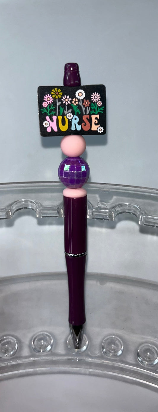 Nurse Burgandy Pen