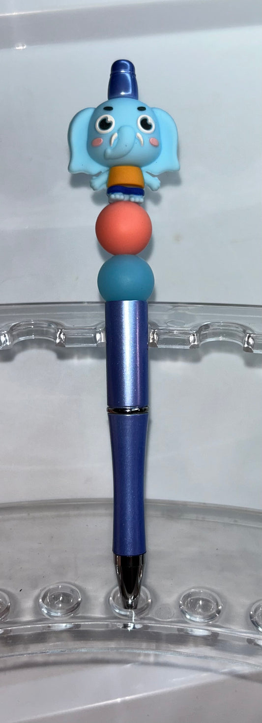 Blue Elephant Blue Pen