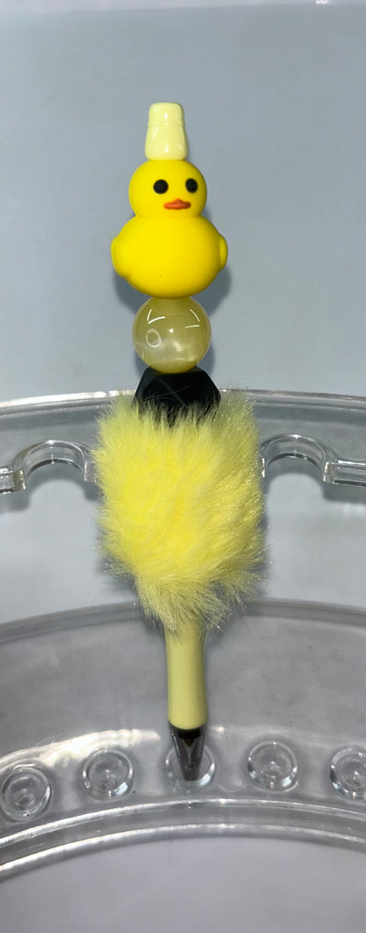 Yellow Duck Yellow PomPom Yellow Pen
