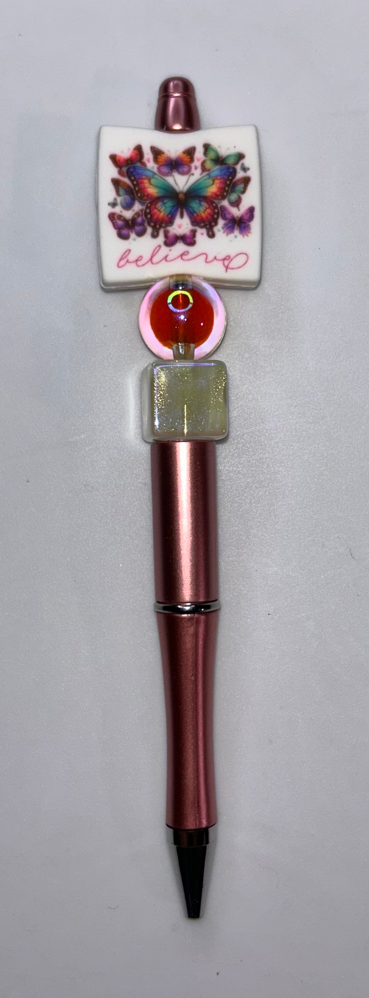 Butterfly Believe Rose Gold Pen