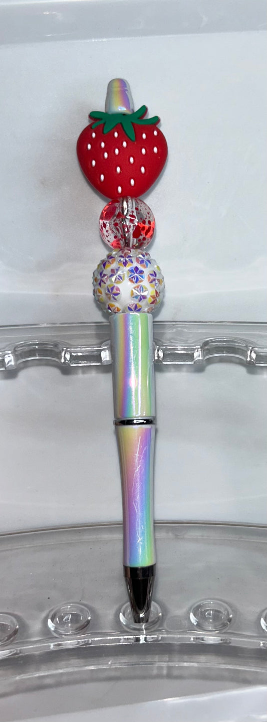 Strawberry White Pearl Pen