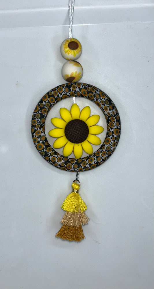 Sunflower Car Charm