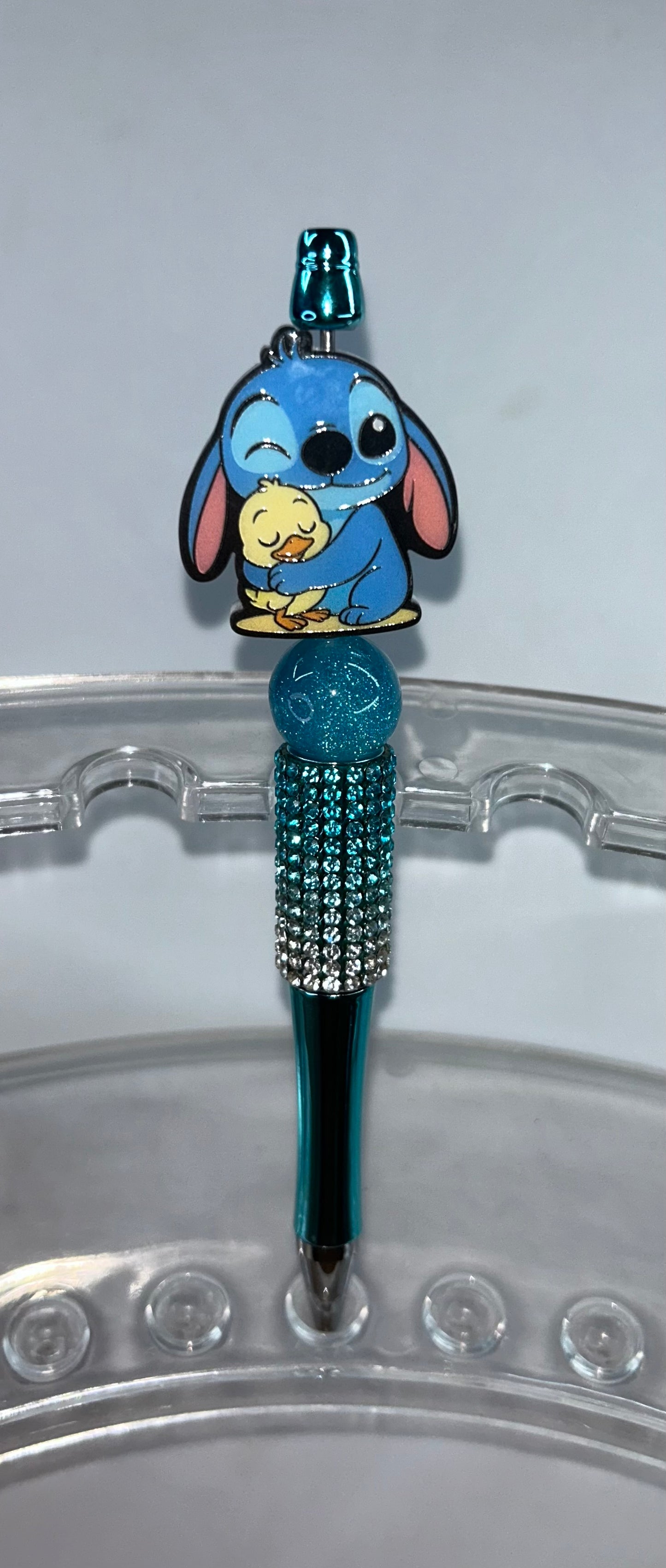 Stitch Acrylic Bling Blue Ombre' Pen