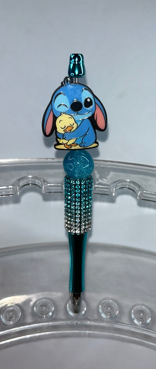 Stitch Acrylic Bling Blue Ombre' Pen
