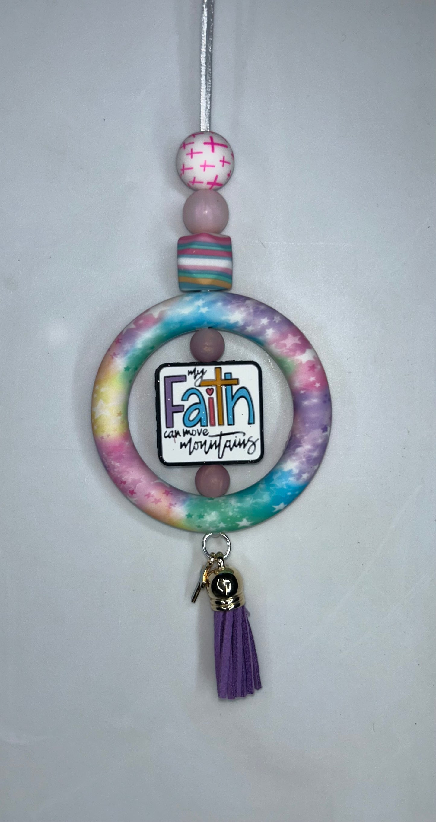 My Faith Can Move Mountains Car Charm