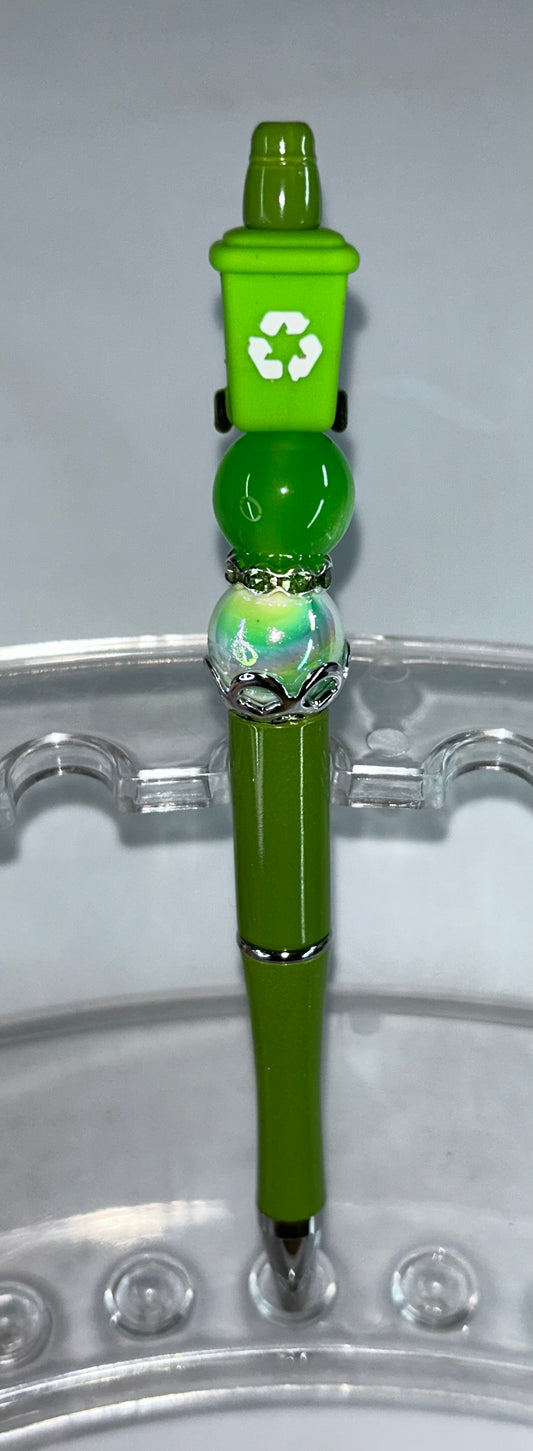 Recycling Bin Green Pen