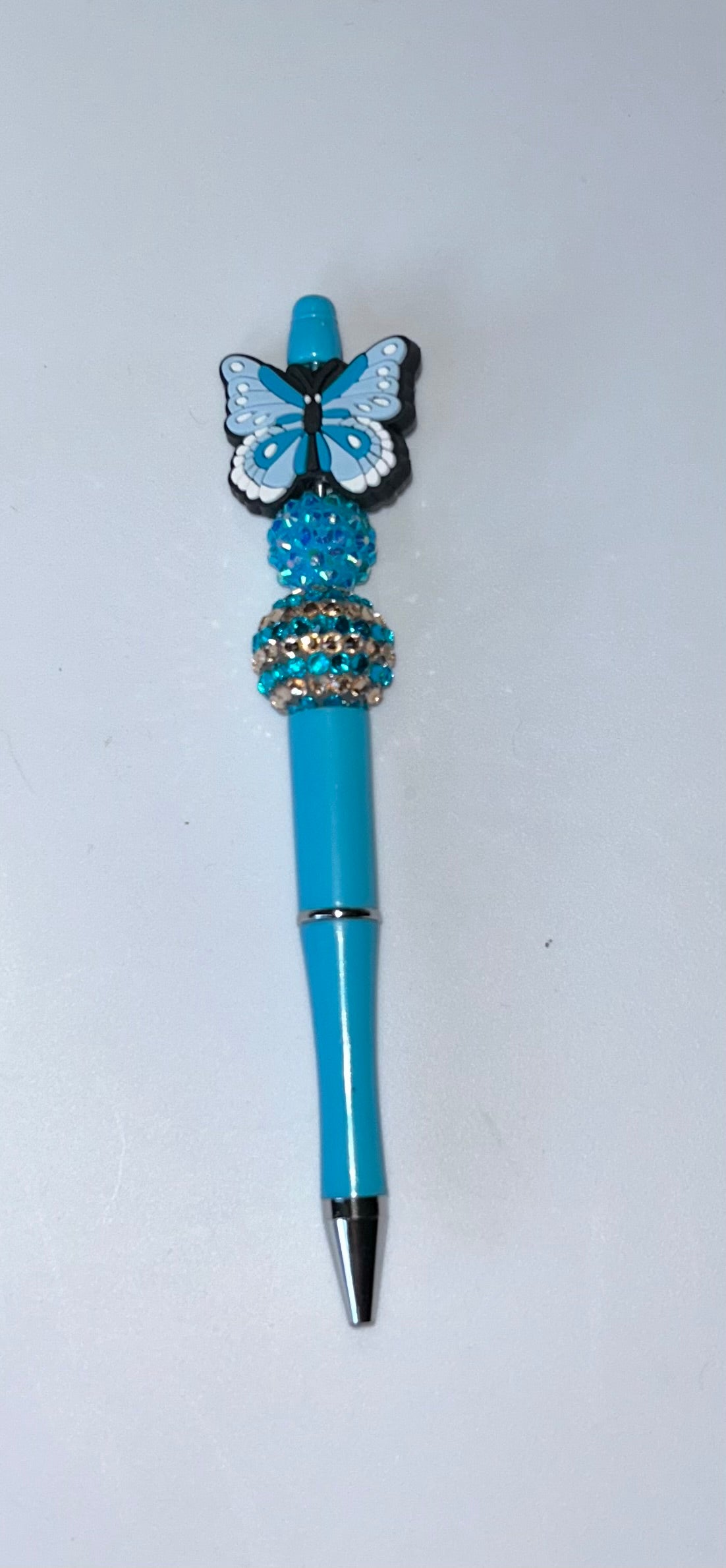 Blue Butterfly Blue Pen