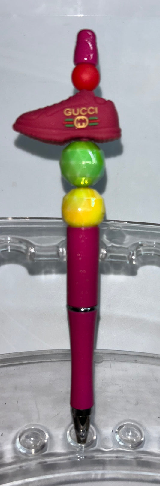 Pink Gucci Shoe Pink Pen