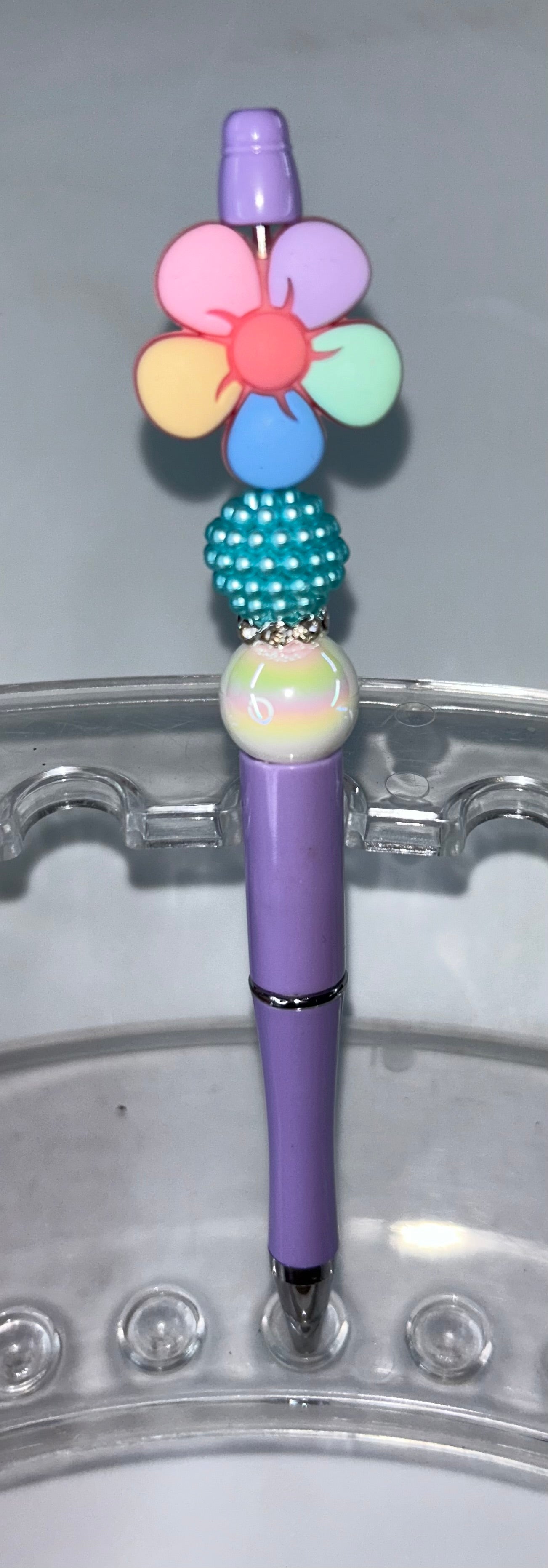 Colorful Flower Purple Pen