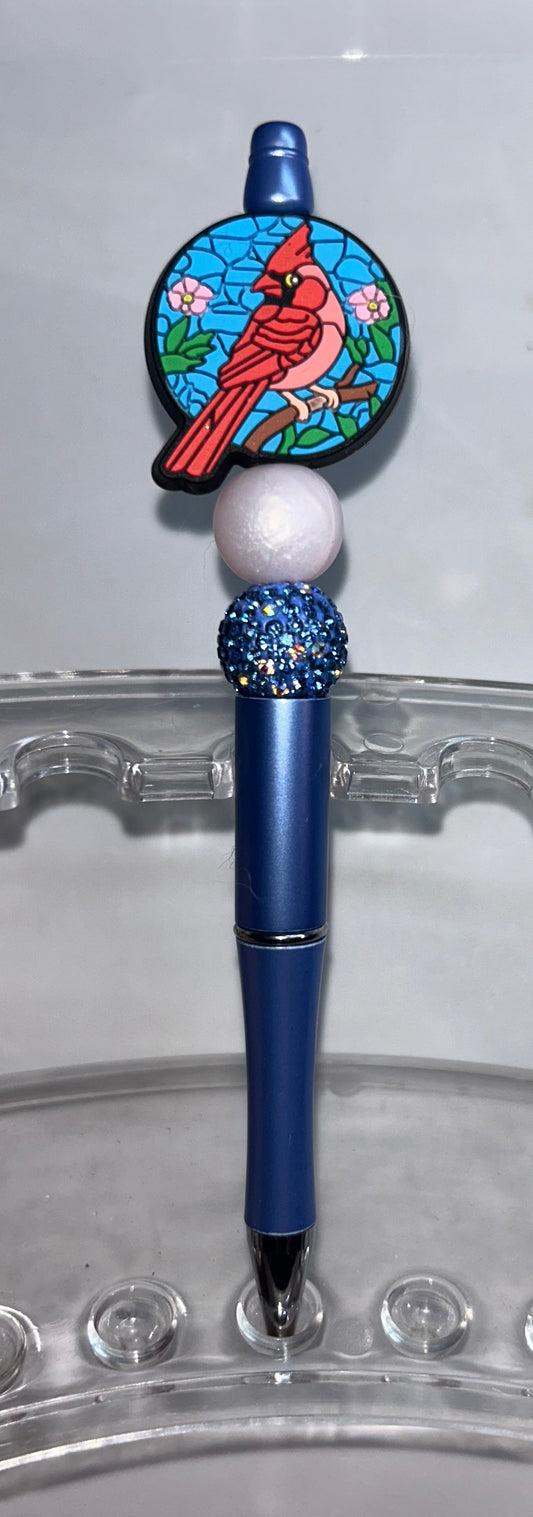 Cardinal Round Blue Pen