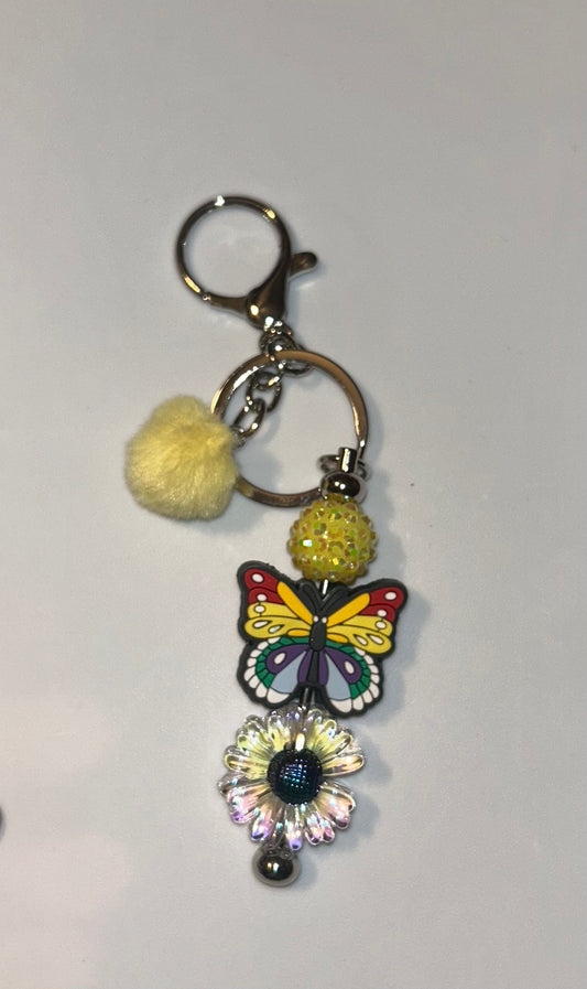 Butterfly Rainbow Keychain