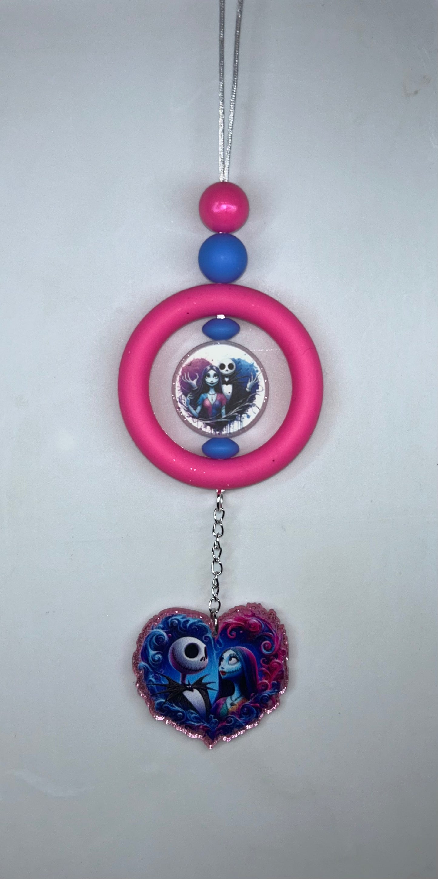 Jack and Sally Car Charm