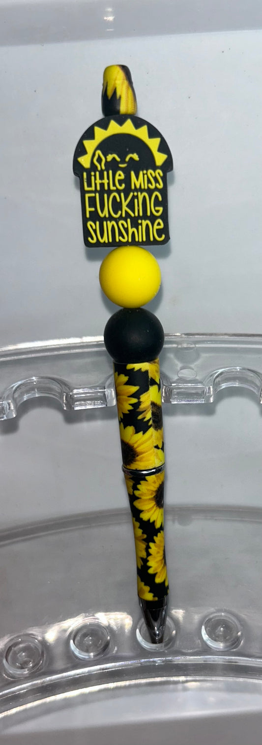 Little Miss Fucking Sunshine Sunflower Pen