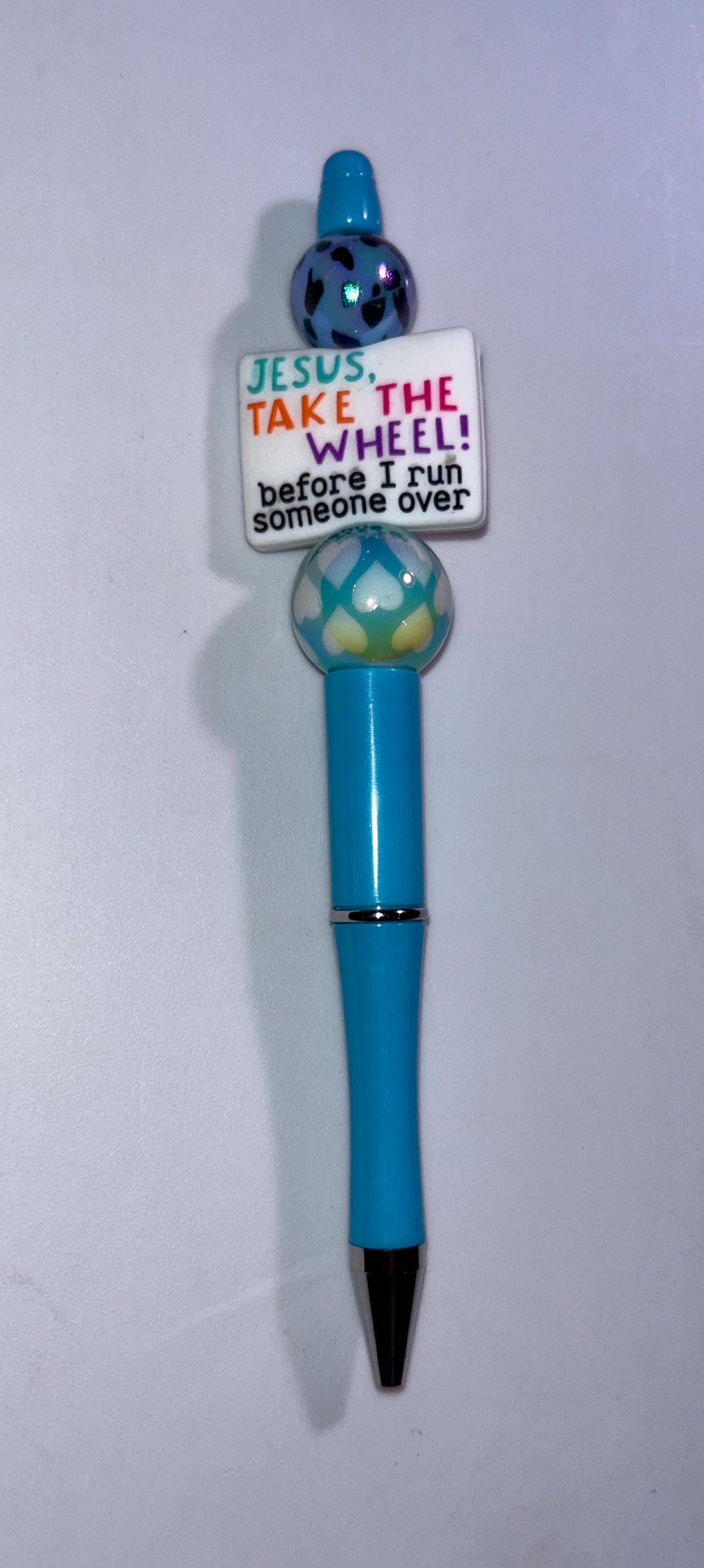 Jesus Take The Wheel Blue Pen