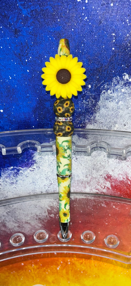 Sunflower Light Green Sunflower Pen