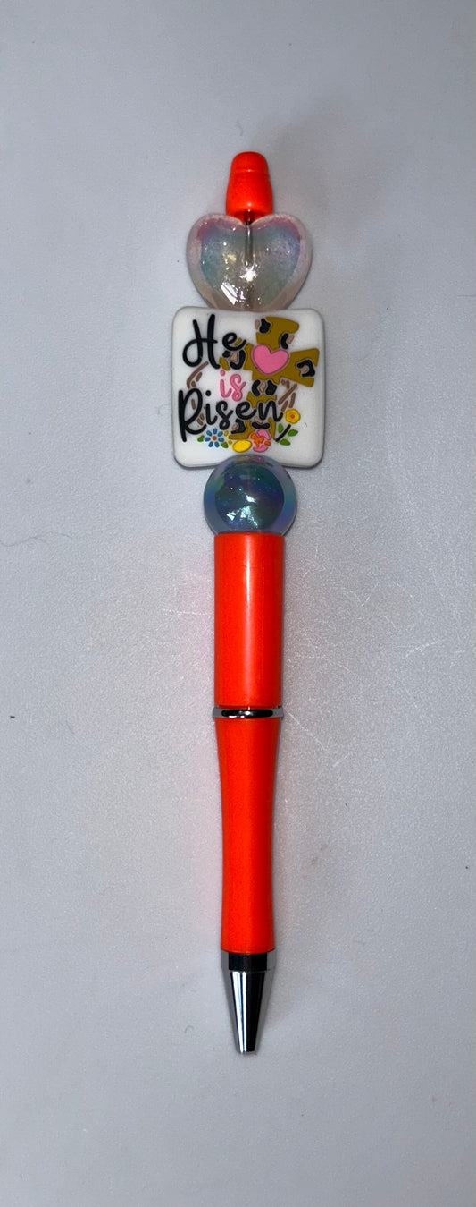 He Is Risen Orange Pen