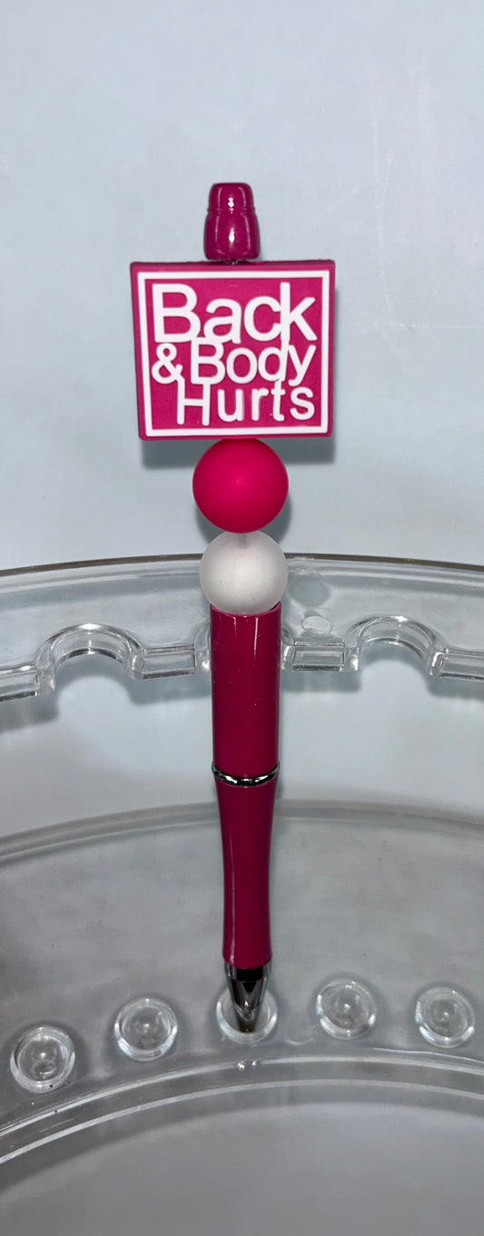 Back & Body Hurts Pink Pen