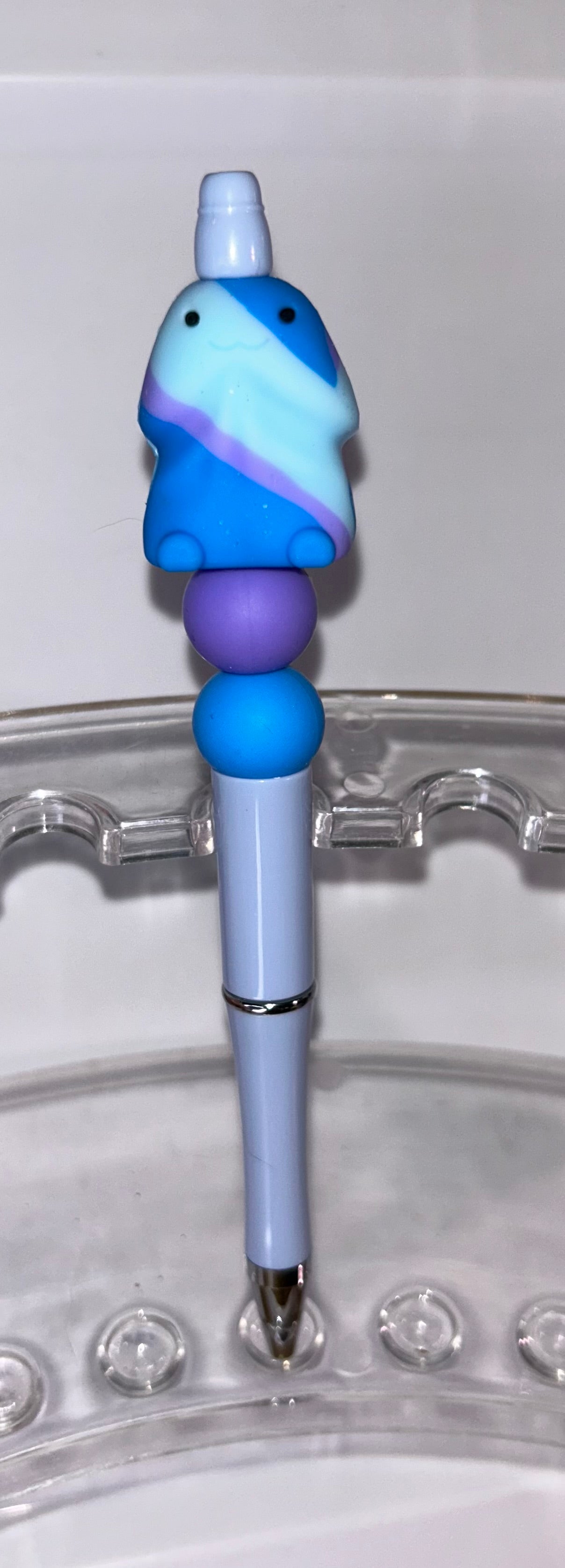 Blue/Purple Striped Richard Blue Pen