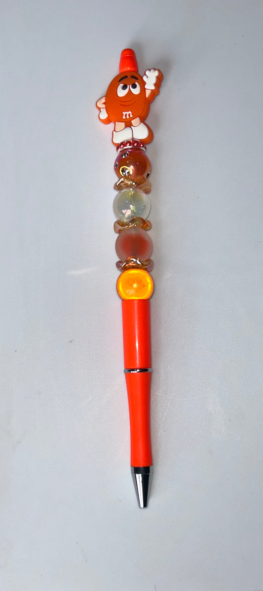 Orange M & M Orange Pen