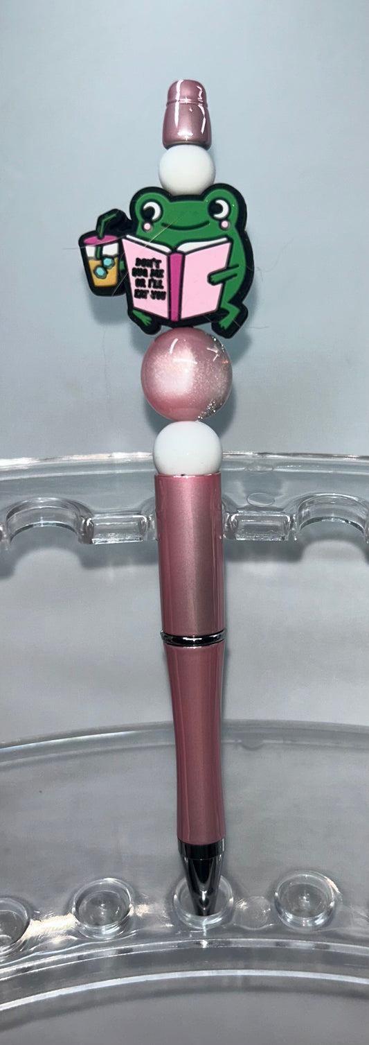 Frog Book Pink Pen
