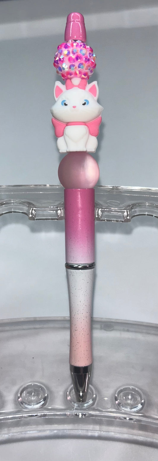 Marie Cat Pink Ombre' Pen