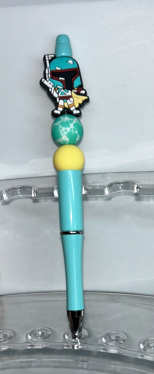 Boba Fett Teal Pen