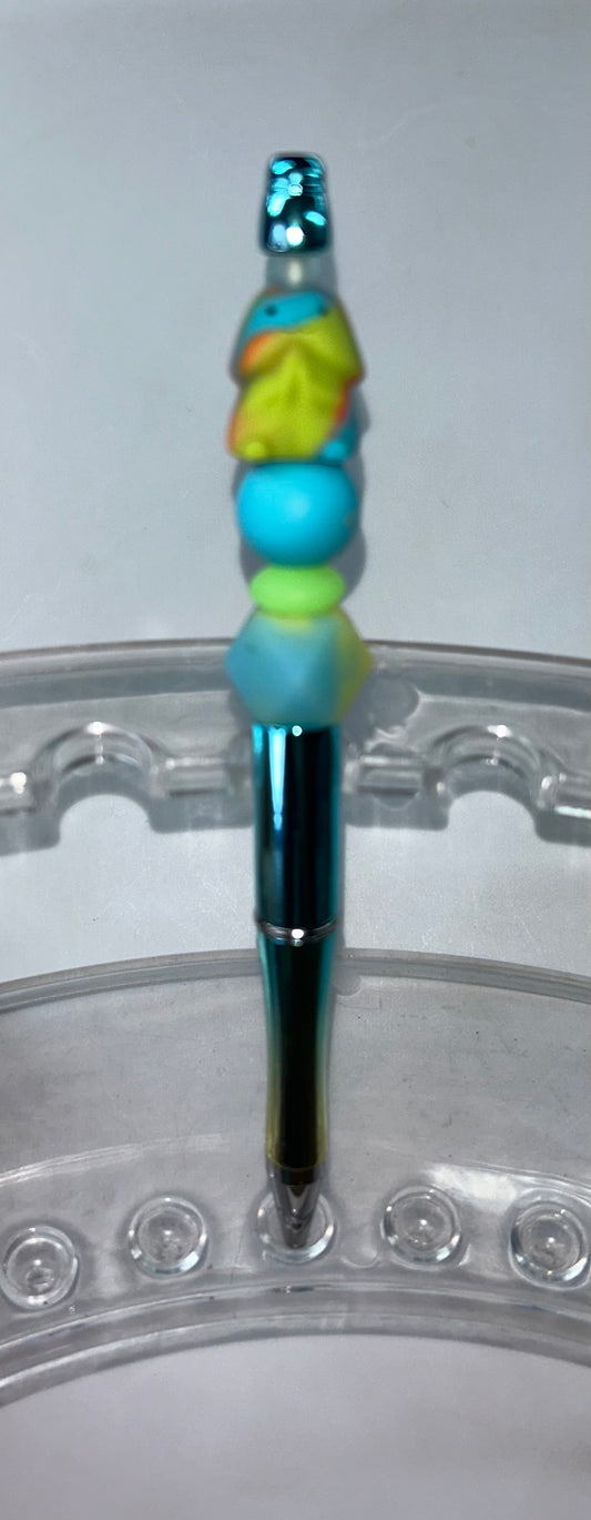 Rainbow Richard Shiny Blue Pen